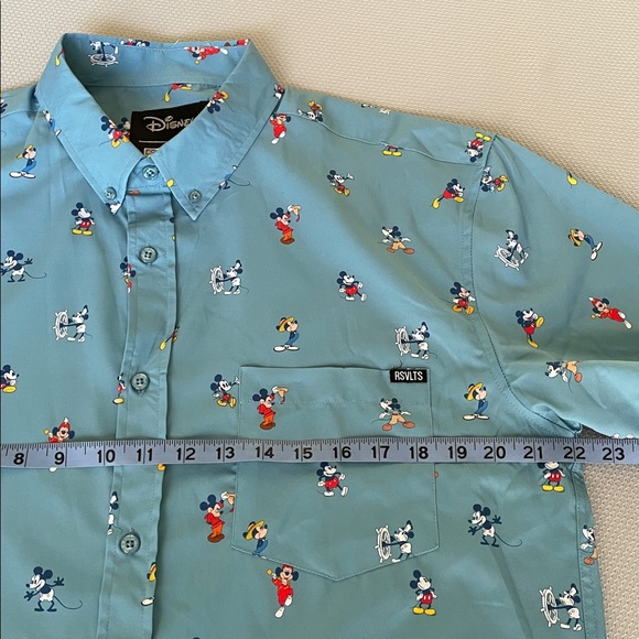 RSVLTS Disney Men's Blue Limited Edition Mickey Mouse Print Shirt Size XL - Picture 4 of 8